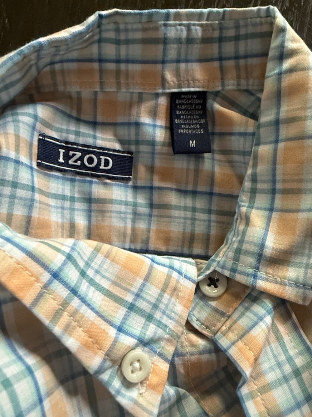 Medium IZod Short Sleeve Button Up - Picture 4 of 8